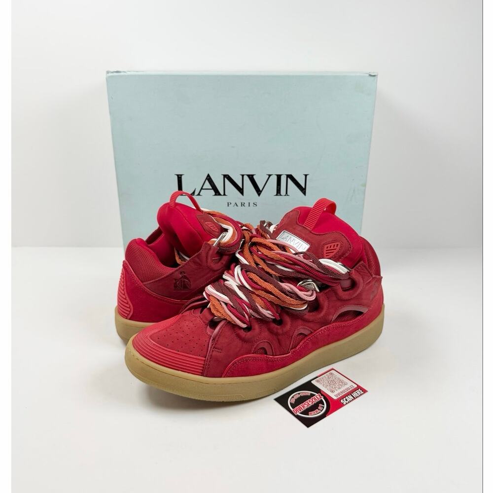 Size 47EU/14US - Lanvin Curb Sneaker Red